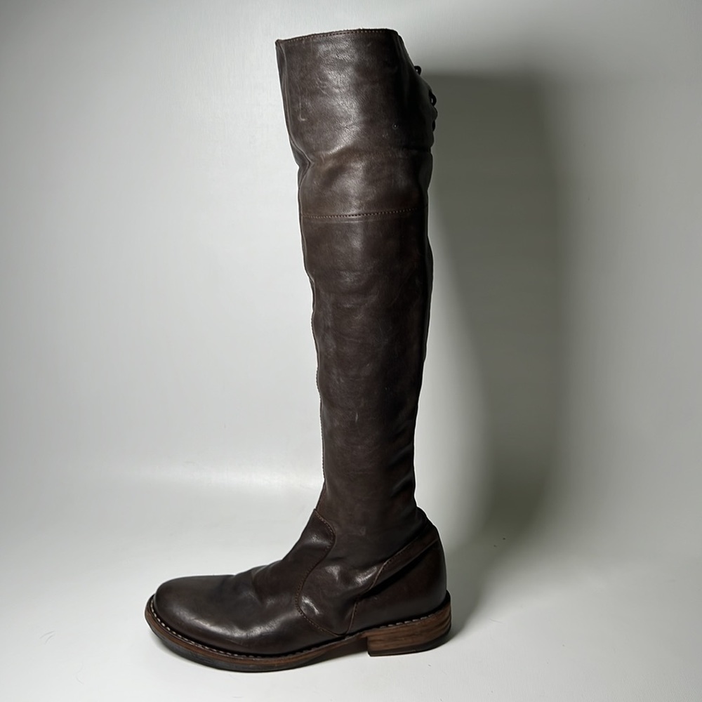 Fiorentini + Baker Knee High Lace Up Boots - sz 39.5
